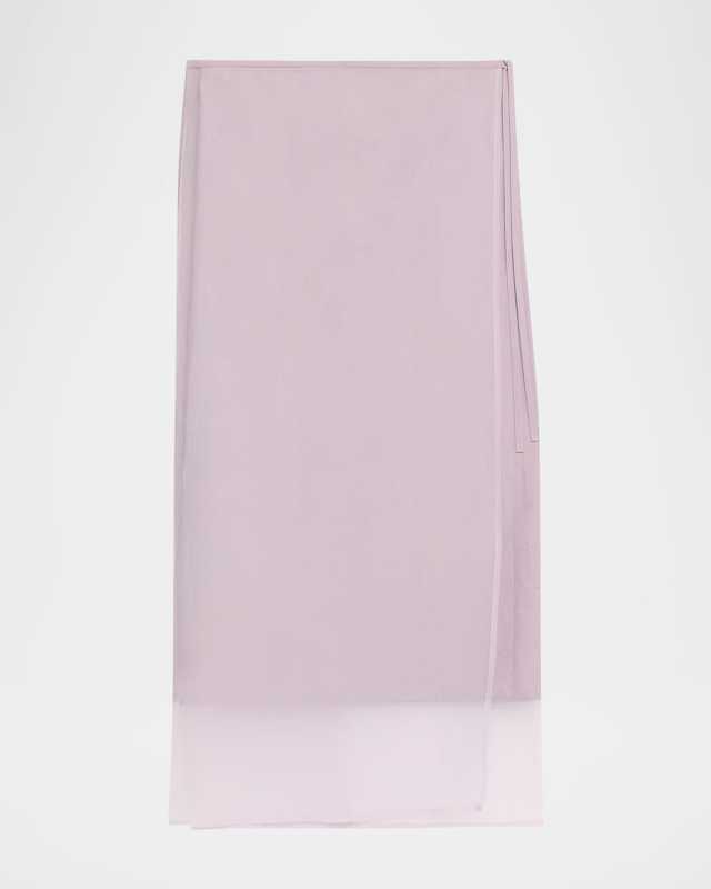 Crispy Cotton Midi Sarong Skirt